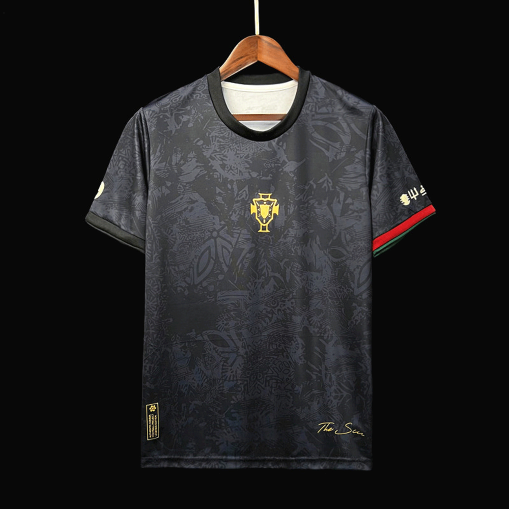 [Premium Quality] Portugal GOAT The SIU Special Edition Black Jersey 23-24